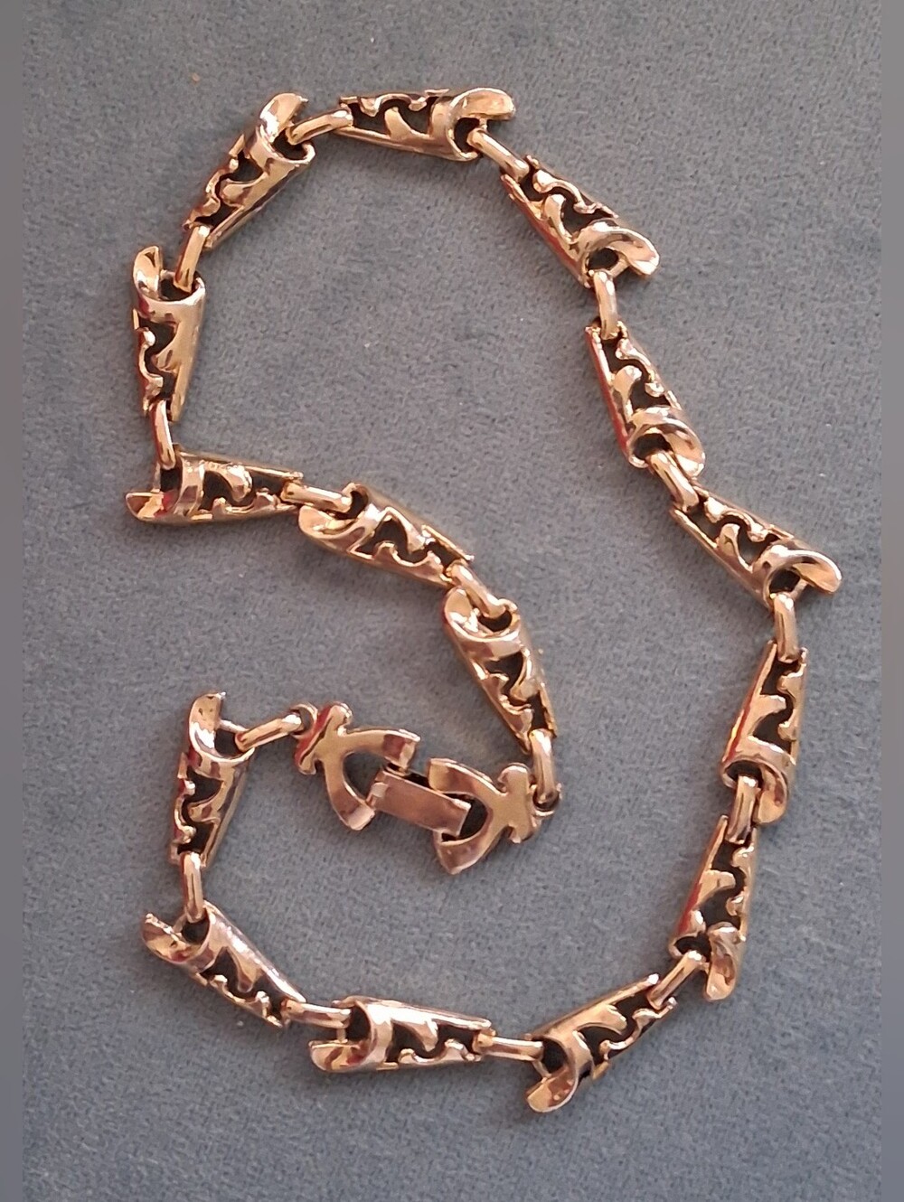 Mid Century Abstact Link Necklace